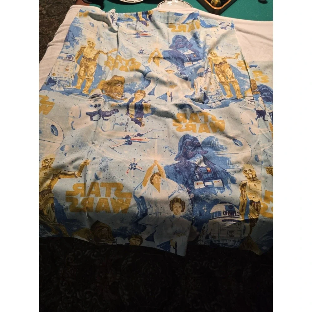 Rare Vintage Star Wars Twin Flat Sheet Fitted Sheet & 1 Pillowcase Bedding Cover